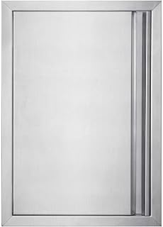 BI-DTOOL Outdoor Kitchen Single Doors 17" W X 24" H BBQ Access Door Thickened 304 Brushed Stainless Steel Doors for Indoor/Outdoor Kitchen Outdoor Cabinet Barbeque Grill or BBQ Island
