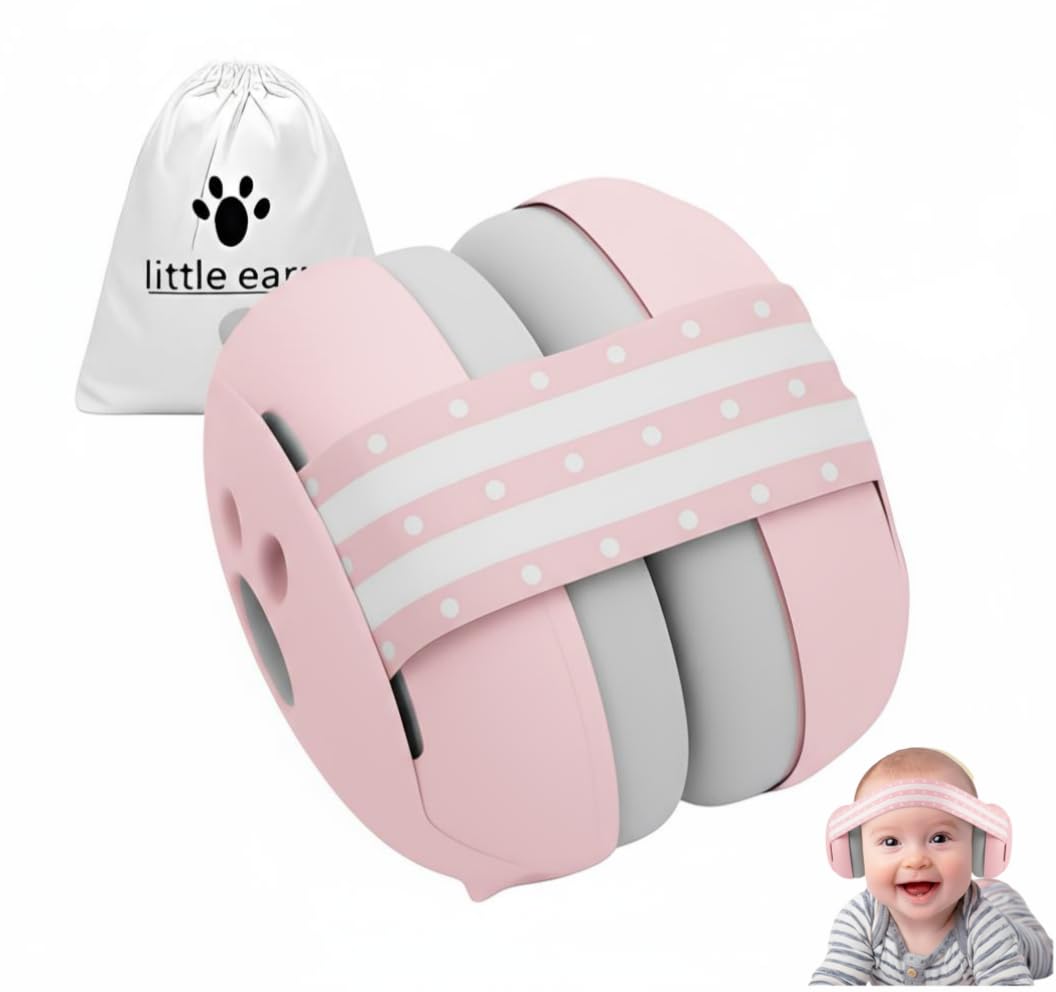 Baby Ear Defenders for 0-36 Months, Soft Adjustable with Noise‑Reduction | Ear M