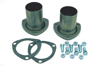 Hedman Hedders Collector Reducer, 3 in Inlet to 2.5 in OD Outlet, 3-Bolt Flange, Gaskets, Steel, Natural, Pair