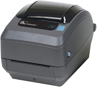 Zebra GK420t - Label Printers (203 x 203 DPI, Wired, 0.08-0.2, 0.003-0.0075, CODABAR (NW-7), EAN13, EAN8, Industrial 2/5, Interleaved 2/5, UPC-A, UPC-E, Grey) (Refurbished)