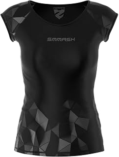 SMMASH Functional Shirt Women's Compression Shirt Sports Shirt Short Sleeve Breathable Second Skin Technology Fitness Top Outdoor