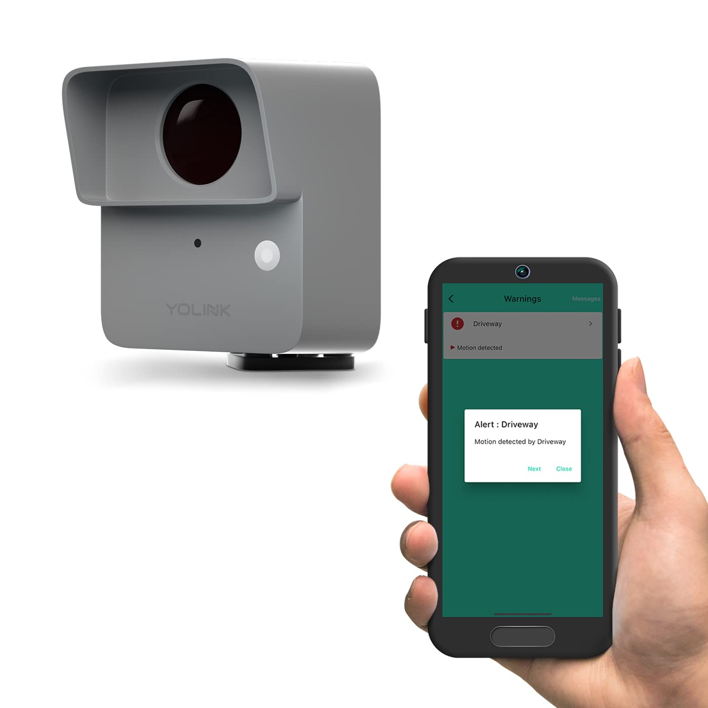 YoLink Outdoor Motion Sensor for Driveway Alerts, YS7805 | Driveway Motion Alert
