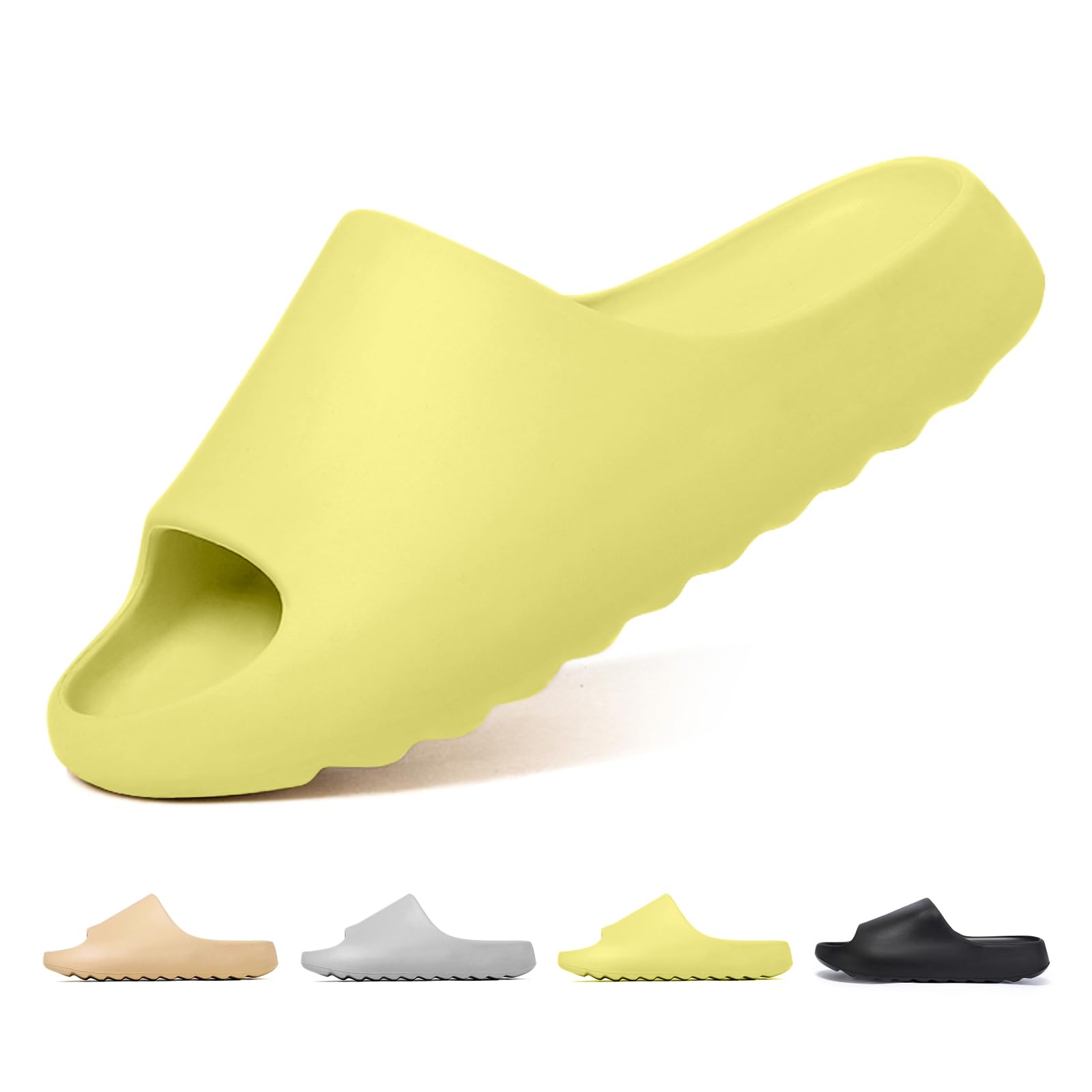 Men's Slides Women's Beach Summer Sandals Men's Rubber Slippers Non-Slip Pool Sl