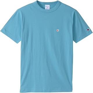 Champion C3-P300Z/C3-X352L Men's Short Sleeve T-Shirt, 100% Cotton, Classic Cotton USA, One-Point Logo Embroidery, Short Sleeve T-Shirt, Basic