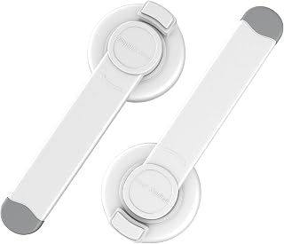4our Kiddies 2 Pack Baby Toilet Lock for Child Safety, Toilet Seat Lock | Includes Extra Pallet to Fit More Standard Toilets, One-Handed Operation, No Drilling Required, Plus 2 Extra 3M Adhesive Pads