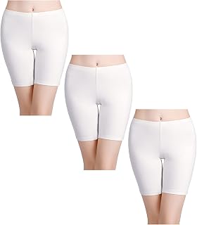 wirarpa Panty Cotton Cycling Shorts Women Long Panties Boxer Shorts Leggings Boxer Shorts Set of 3