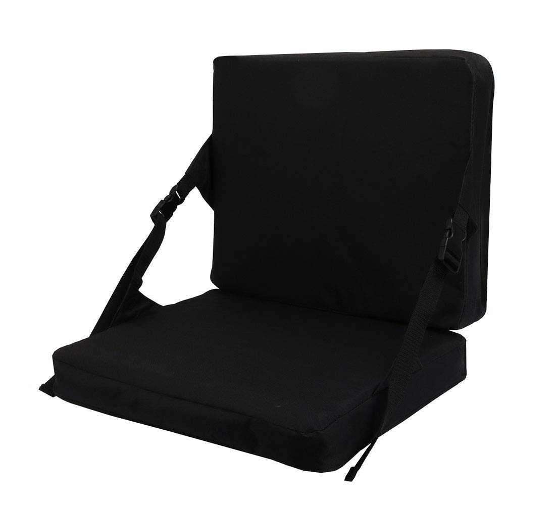 KIMI HOUSE Folding Stadium Seat Cushion, Portable Pad for Outdoor Sports | Folds