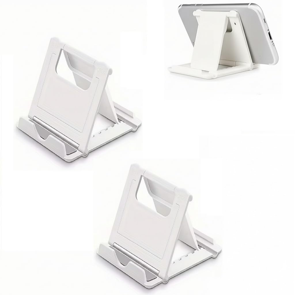 2 Pcs Phone Stand & Compact Desktop Stand, Foldable Mobile Phone Stand with Mult
