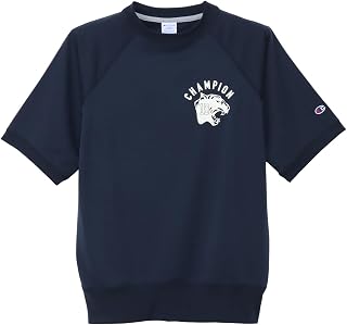 Champion C3-DG001 Men's Top Short Sleeve Stretch UV Protection Quick Dry Graphic Logo Print Tech Weave (R) Terry