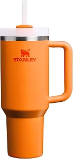 STANLEY Quencher H2.0 Tumbler with Handle and Straw 40 oz | Flowstate 3-Position Lid | Cup Holder Compatible for Travel | Insulated Stainless Steel Cup | BPA-Free | Goldenrod Coral
