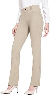 baleaf Women's 29"/31" Yoga Dress Pants Work Travel Slacks with 4 Pockets