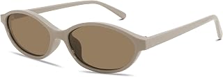 GUVIVI Retro Oval Sunglasses for Women 90s Cat Eye Shades UV protection