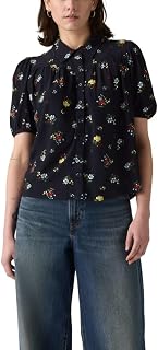 Levi's Womens Lea Short Sleeve Slim Blouse