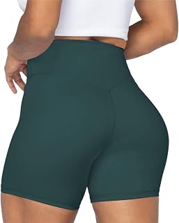 Sunzel Women's High Waist Seamless Front Biker Shorts Squat Proof Yoga Workout Gym Bike Shorts (2 Pack)