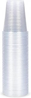 ACCURATE Clear Plastic Drinking Cups, 180ml/7oz, 100 Pack | Disposable clear cups for water, cold drinks, parties, events, camping, travel and everyday refreshments.