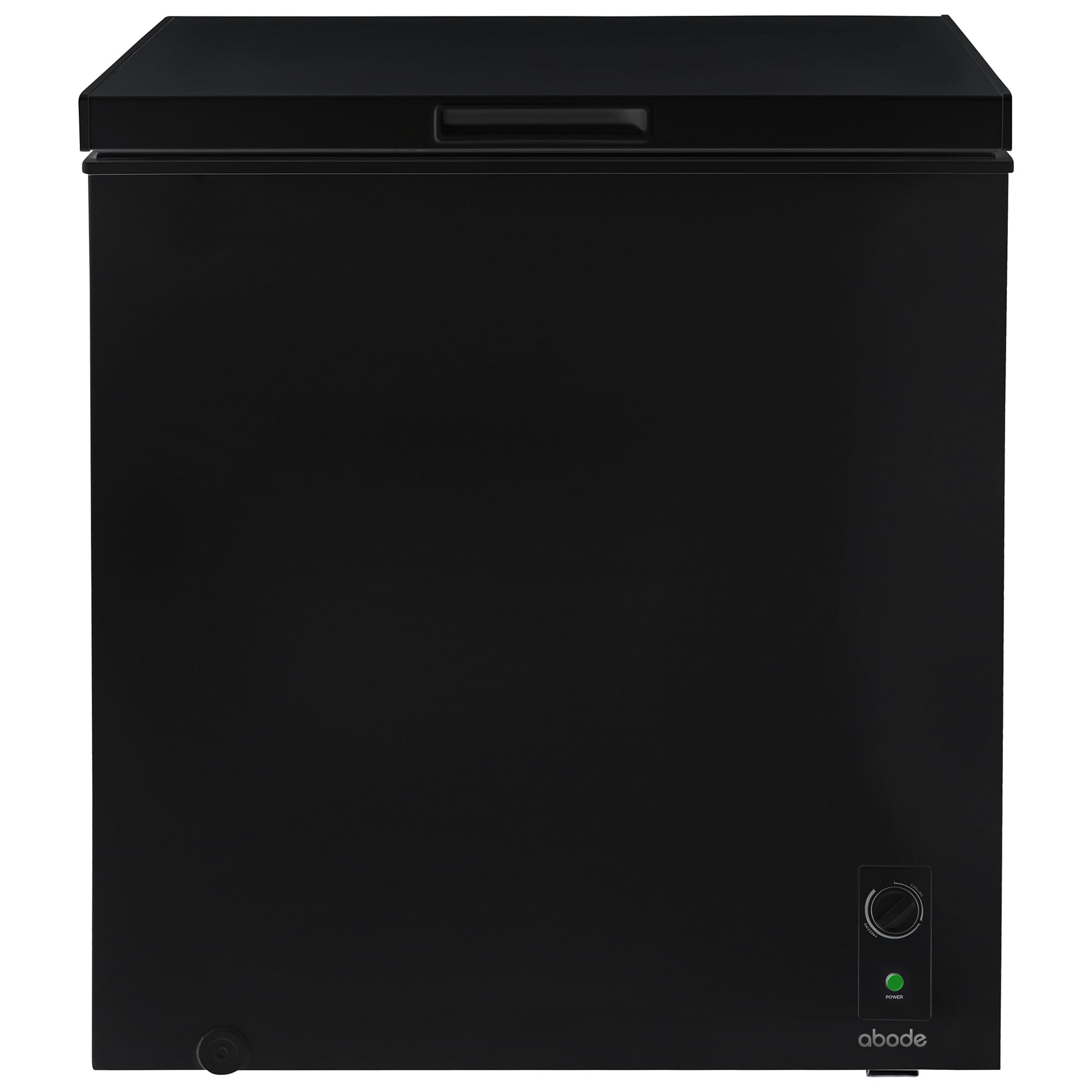Abode Freestanding Black Chest Freezer 198L with Removable Wire Basket & Counter