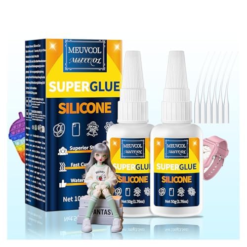 Silicone Glue 100g,Strong,Fast Drying & Clear Squishy Glue for TPR, TPU,TPE | Wa
