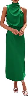PRETTYGARDEN Women's Summer Satin Maxi Cocktail Dress