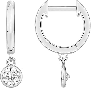 PAVOI 14K Gold Plated Dainty Motif Charms Huggie Hoop Earrings for Women