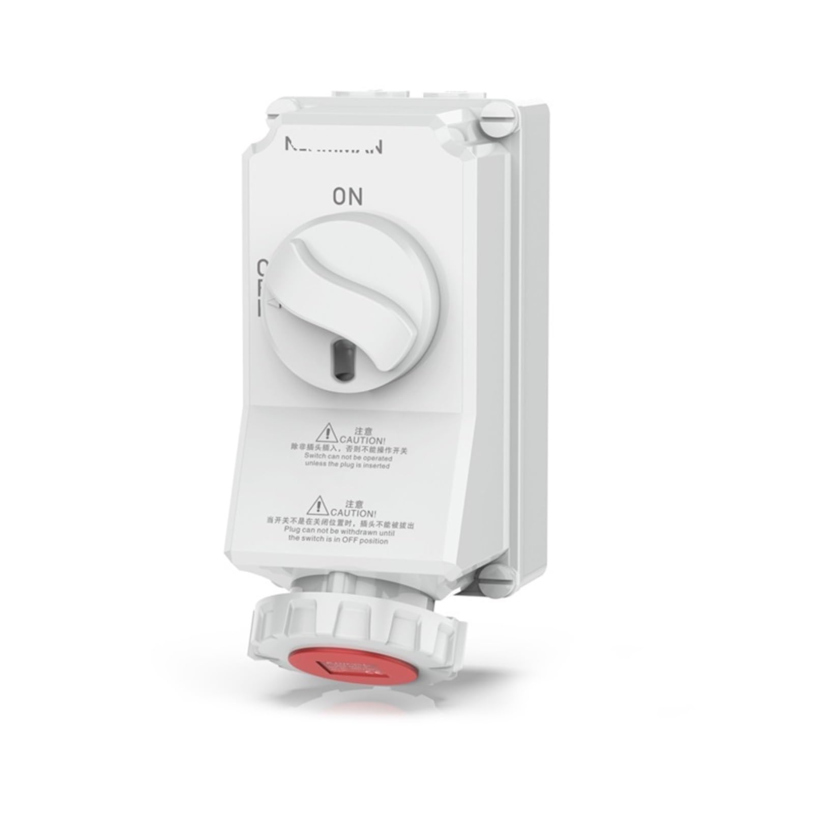 Reefer Container Waterproof Mechanical Interlock Switch with Socket 32A 4P IP67(