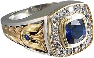 White Gold Plated Blue Cubic Zirconia Ring Personalized Accessory Ideal for Women Daily Wear Party Holiday Anniversary Love Jewelry