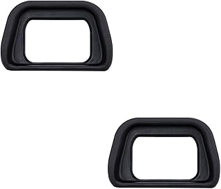JJC 2-Pack FDA-EP10 Eyecup Eyepiece for Sony A6300 A6100 A6000 Cameras | Soft Rubber Eye Cup, for Sony NEX-6 NEX-7 FDA-EV2S Electronic Viewfinder, Replaces Sony FDA-EP10 Eyecup