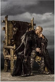 Vikings Travis Fimmel as Ragnar Lothbrok Seated on Throne Holding Cross 8 x 10 Photo