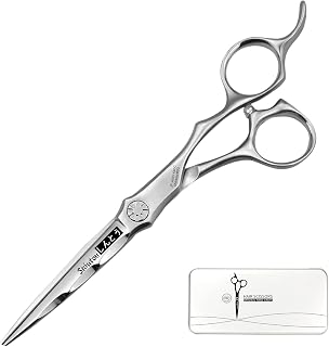 6.0 Inches Hair Scissors Professional, Japanese 440C, Convex Sharp Edge | Japanese Aichi SUS440C stainless steel, Wet & Dry Cut, Premium Salon Level