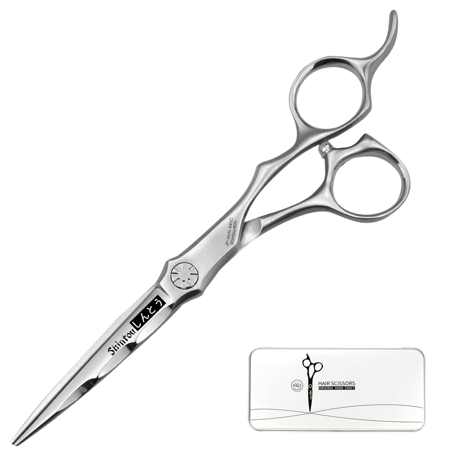 6.0 Inches Hair Scissors Professional, Japanese 440C, Convex Sharp Edge | Japane