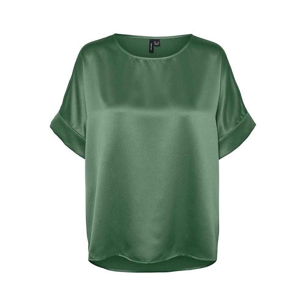 Vero Moda Curve Vmcmerle Wvn Ga Noos Cur 2/4 O-Neck Top Top Mujer