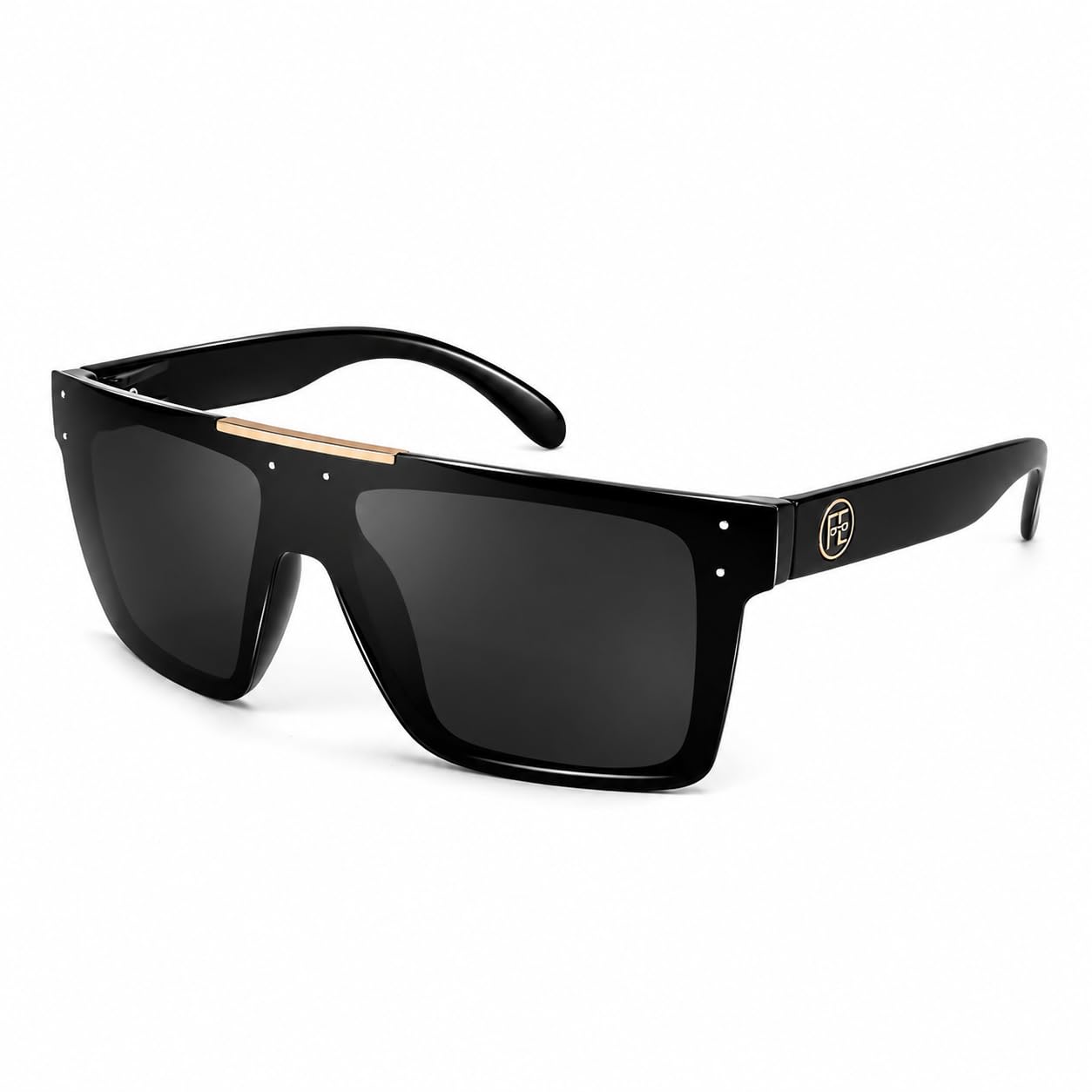 FEISEDY Men Women Sunglasses Polarized Oversized Square Vintage Cycling Running 