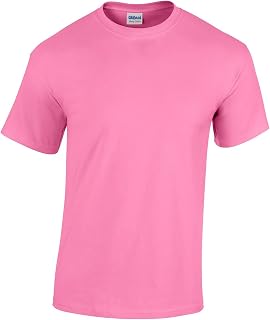 [Gildan] (ギルダン) キッズ・子供・ジュニアサイズ ヘビーコットン 半袖 Tシャツ (M) (アゼリア)