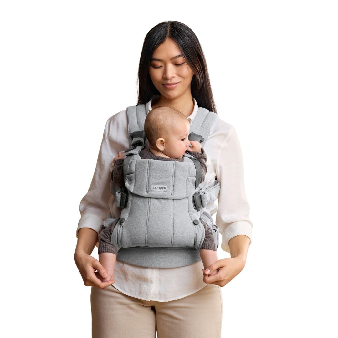 BabyBjörn Baby Carrier Harmony, Woven mélange, Light Grey