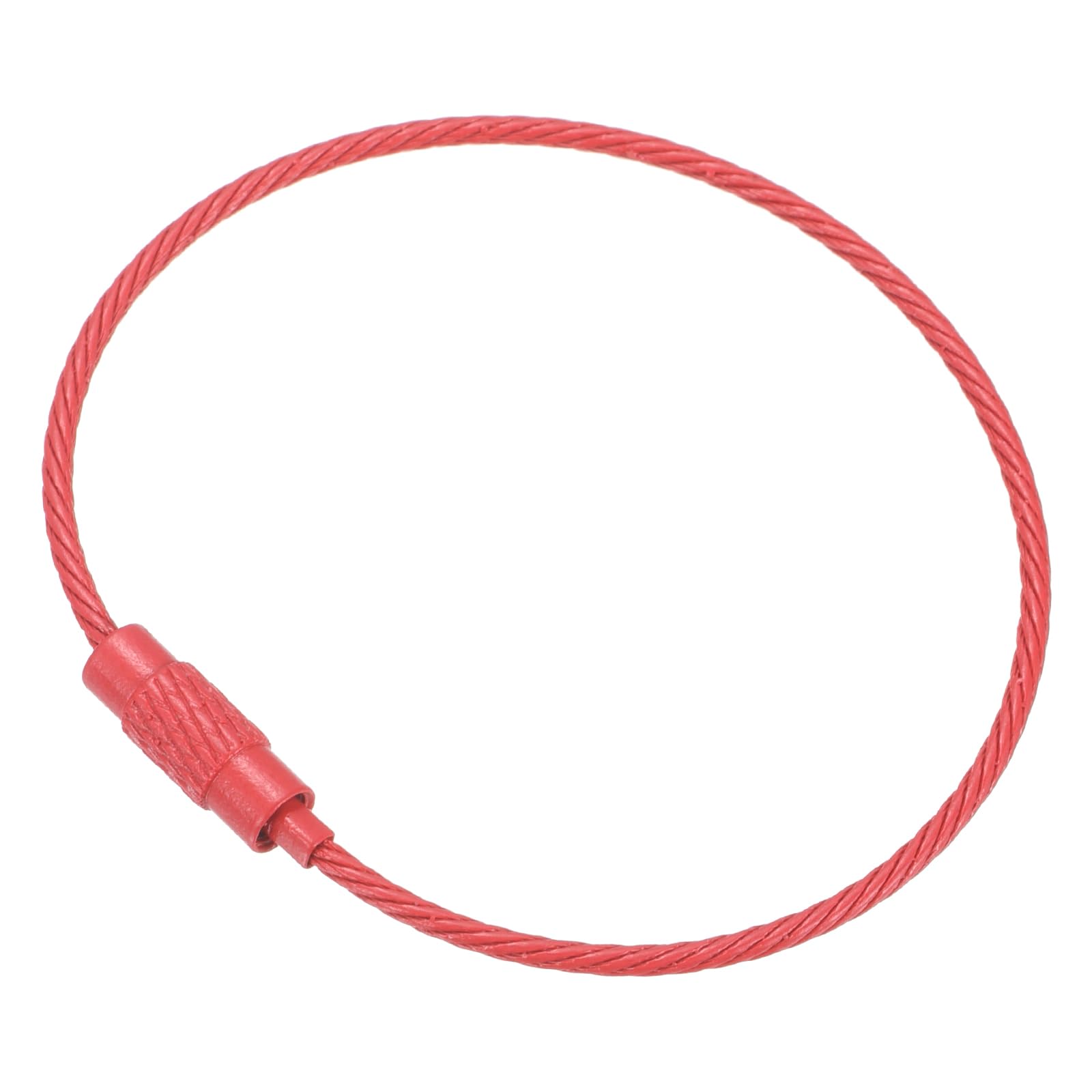 Generic Wire Keychain Cable 6 Inch Length 5 Pack Titanium Steel Keychain for Hik