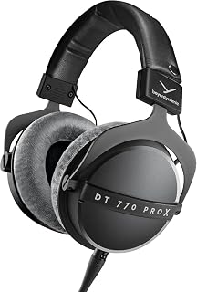 Beyerdynamic DT 770 Pro X Over-Ear Studio Wired Headphones for Recording and Monitoring (Closed) with Detachable Cable Handmade in Germany (48 Ohms, Black)
