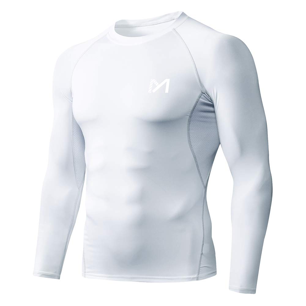 MEETYOO Tee-Shirt Base Layer Compression Homme Running Fitness Sport Gym