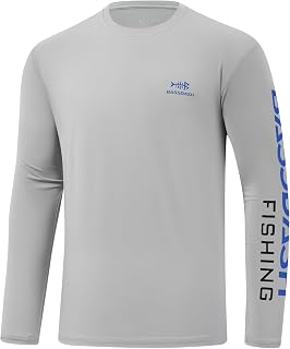 Bassdash Men’s UPF 50+ Sun Protection Long Sleeve Shirts Quick Dry Performance SPF UV Shirt for Outdoors Fishing Hiking FS31M