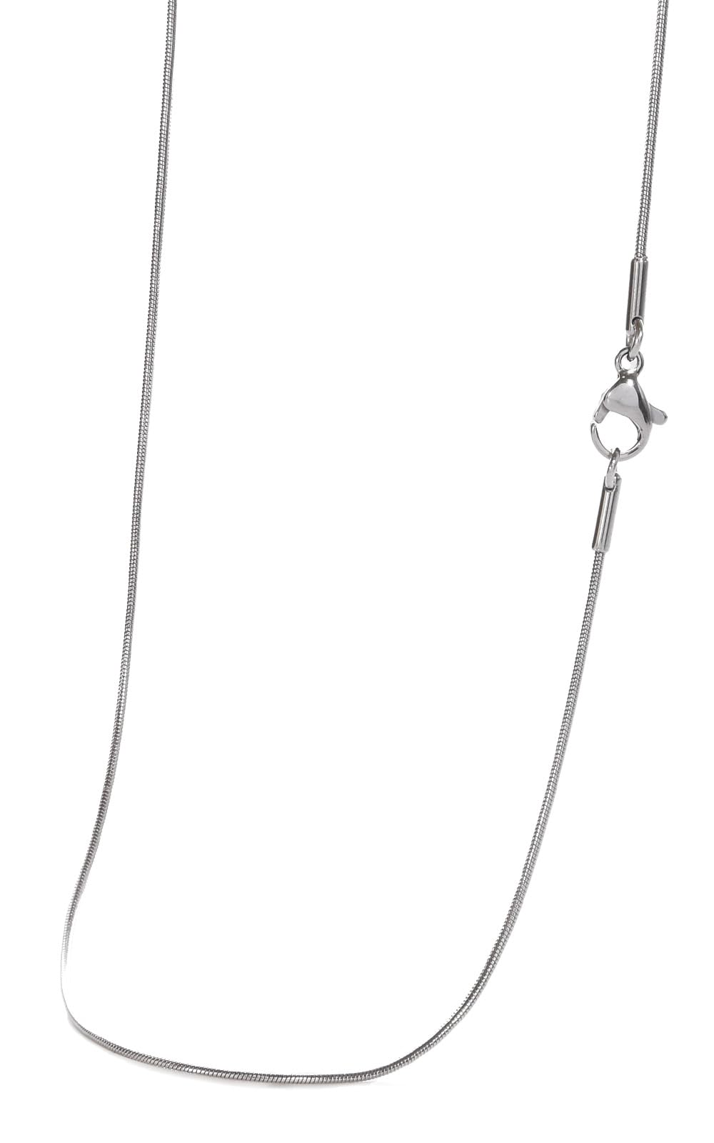 SEIYA INTERNATIONAL Men's Necklace, Stainless Steel, Snake Chain, 60 cm, Stainle