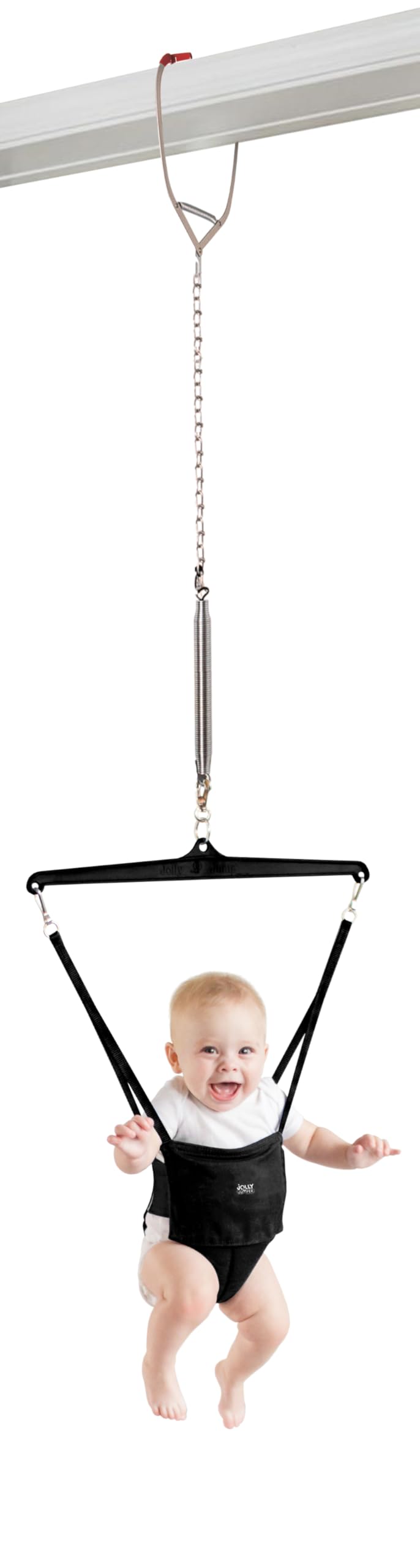 Jolly Jumper Iconic Doorway Baby Jumper - Black | Original Doorway Baby Jumper, 