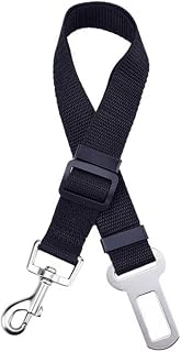 MAIN Adjustable Dog Car Safety Seat Belt - Harness Dog Seatbelt Safety Lead - Cat & Pets (BLACK)