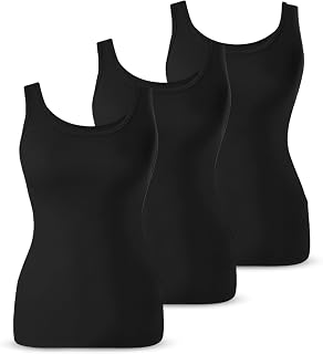 Women's Camisole Tank Top Soft Cotton Stretch Blend Cami for Everyday Wear