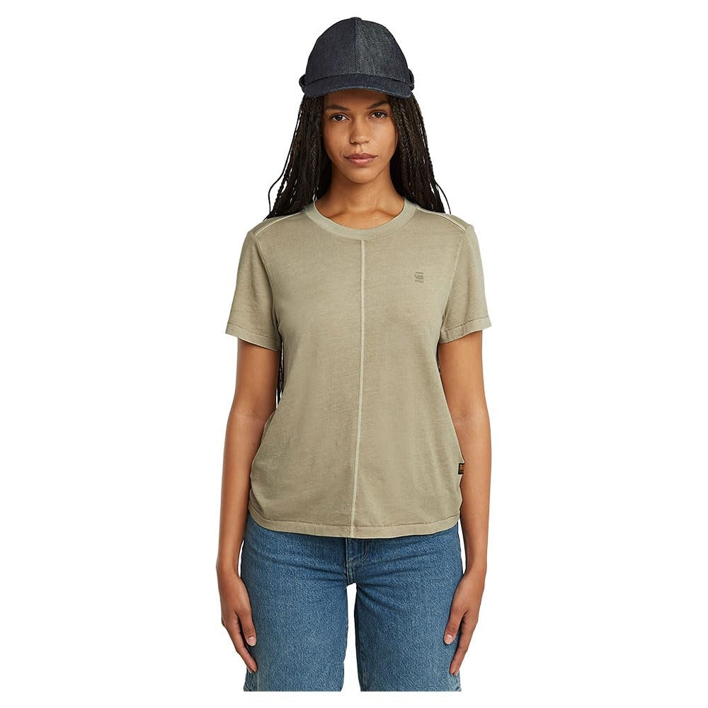G-STAR Women's Overdyed Front Seam Top
