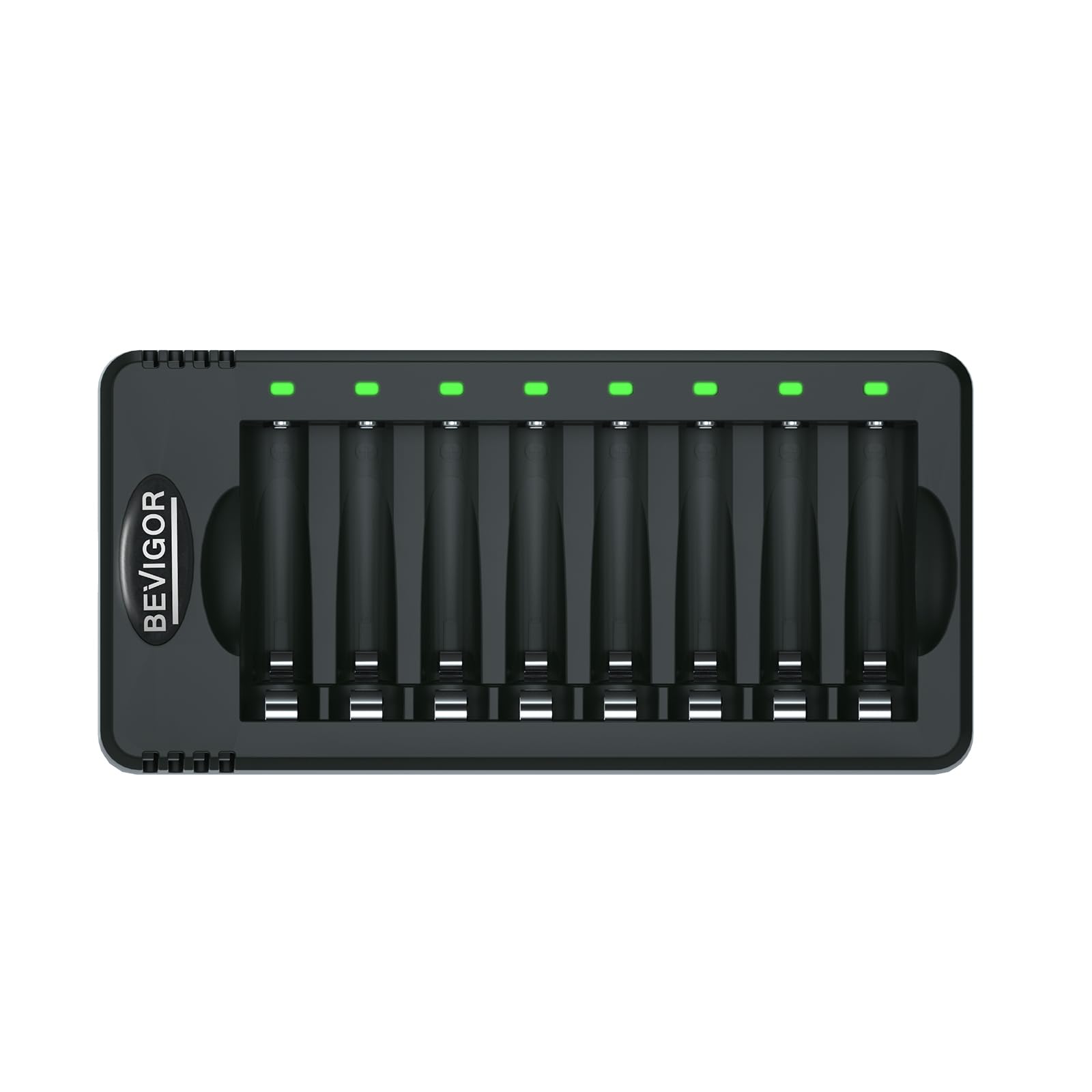 BEVIGOR LED 8-slot Battery Charger for AA & AAA Rechargeable Batteries, Type C I