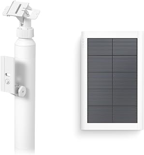 All-New Ring Stake Mount for Cameras and Solar Panels with Ring Small Solar Panel, 1.9W for Outdoor Cam Plus, Stick Up Cam, Stick Up Cam Pro, Spotlight Cam Plus, Spotlight Cam Pro, White