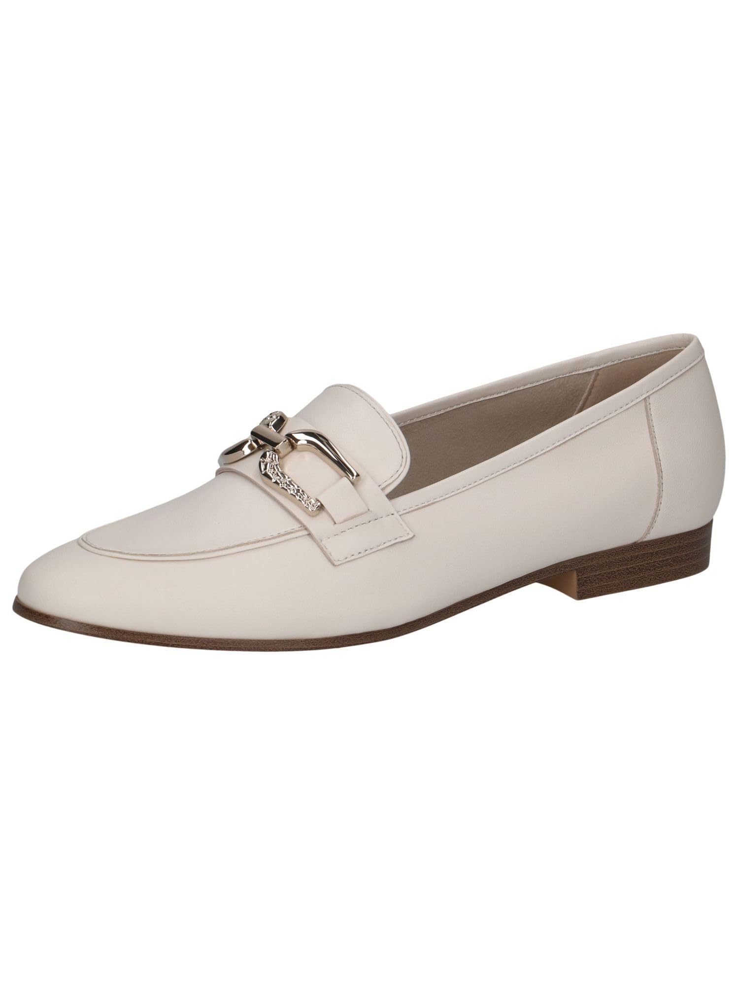 Caprice Ladies Leather Block Heel Loafers