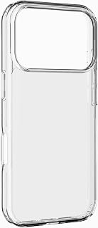 cellularline - Clear Strong - Compatible with iPhone 17 Pro Max - Hard Case with Rubber Edges - Anti-Shock Protects from Bumps and Drops - Contains Recycled Material - Transparent