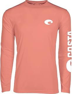 Costa Del Mar Mens Tech Crew Performance Long Sleeve Shirt