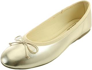 Feversole Women's Macaroon Colorful Memory Foam Cushion Ballet Flat Pumps Patent