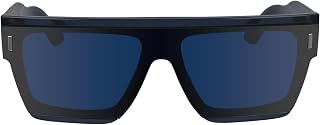 Calvin Klein Calvin Klein Gafas Color Blue Talla 55-18 Mm No Polarizadas Sunglasses Unisex adulto (Pack de 1)