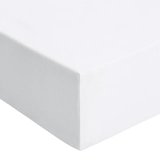 RUIKASI King Size Fitted Sheet Deep 40cm Pocket, White 150x200cm